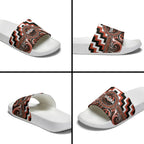 Aotearoa Tapuika Slide Sandals Maori Iwi Poutama Puhoro Tattoo