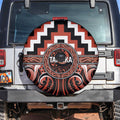 Aotearoa Tapuika Spare Tire Cover Maori Iwi Poutama Puhoro Tattoo