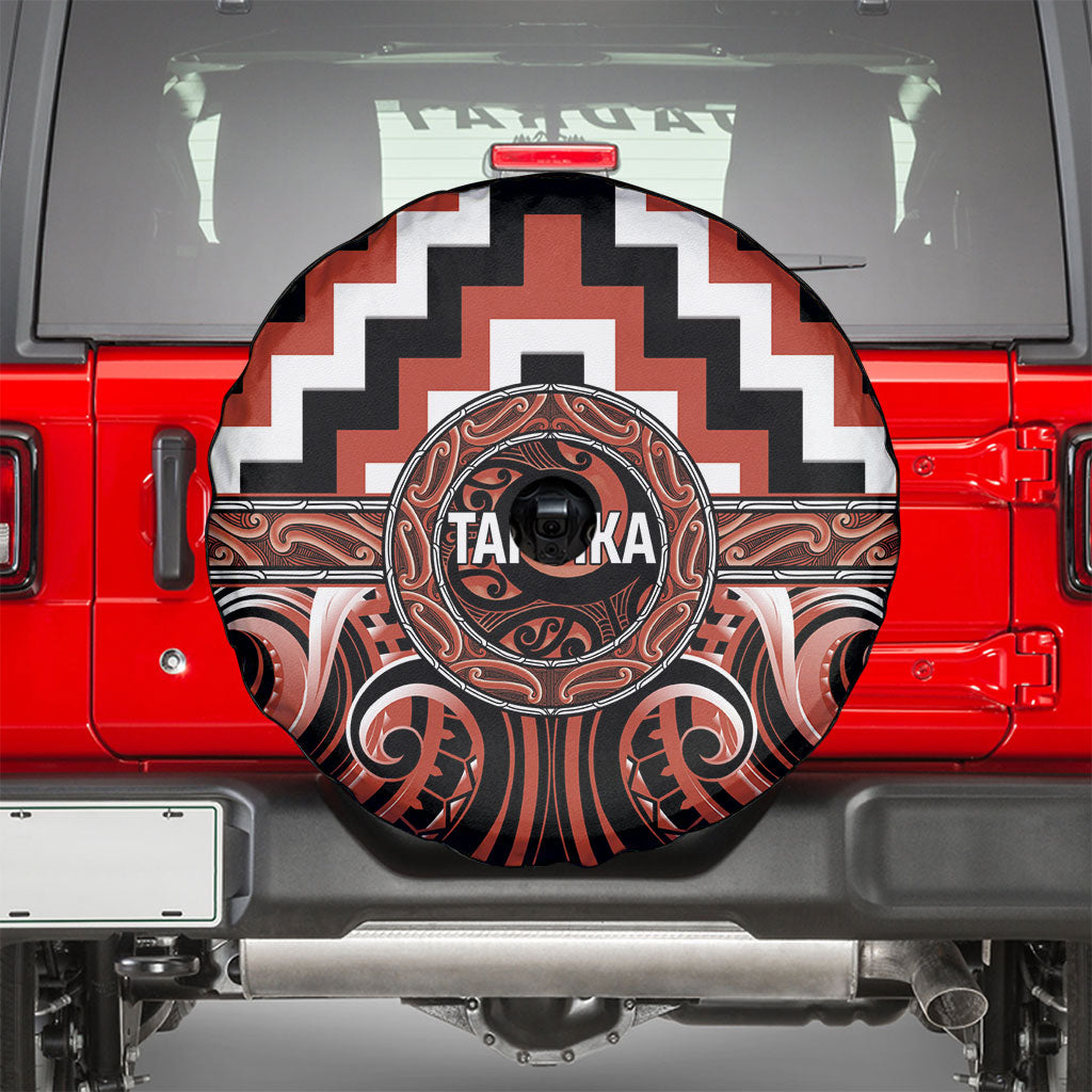 Aotearoa Tapuika Spare Tire Cover Maori Iwi Poutama Puhoro Tattoo