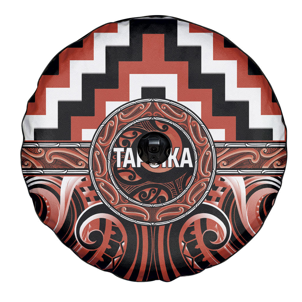 Aotearoa Tapuika Spare Tire Cover Maori Iwi Poutama Puhoro Tattoo