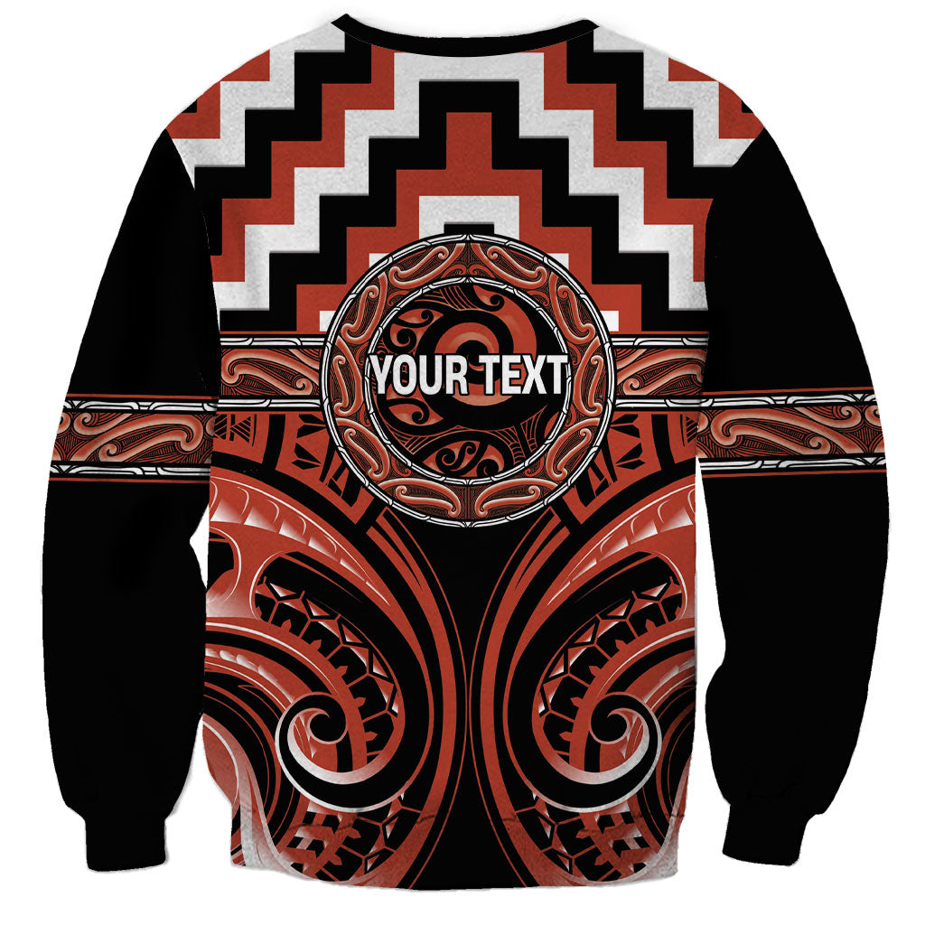 Aotearoa Tapuika Personalised Sweatshirt Maori Iwi Poutama Puhoro Tattoo