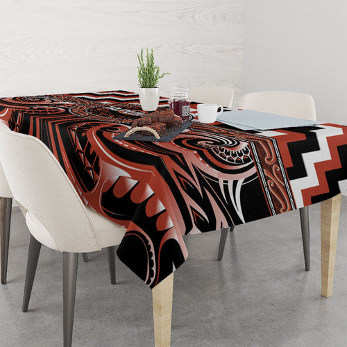 Aotearoa Tapuika Tablecloth Maori Iwi Poutama Puhoro Tattoo