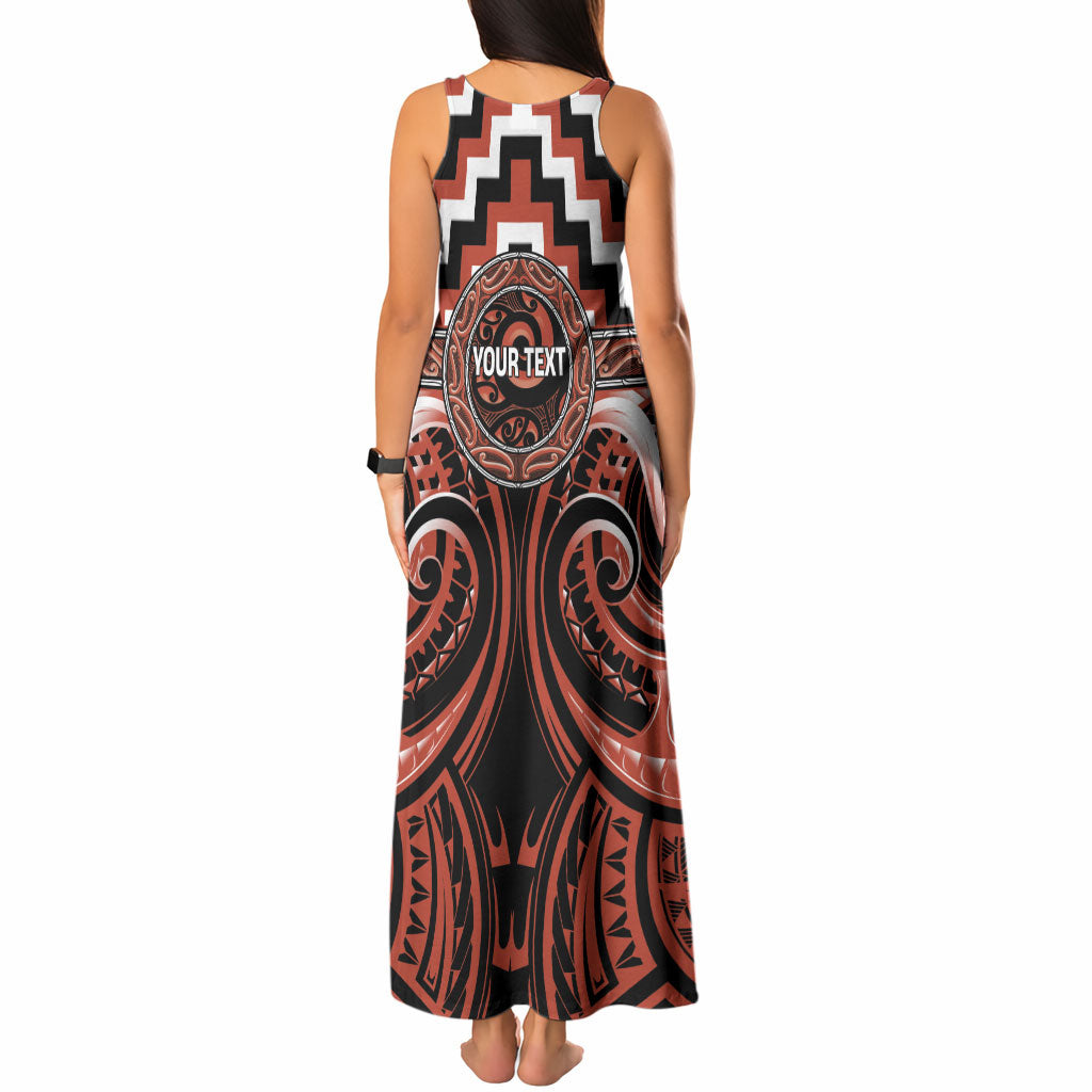 Aotearoa Tapuika Personalised Tank Maxi Dress Maori Iwi Poutama Puhoro Tattoo