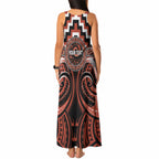 Aotearoa Tapuika Personalised Tank Maxi Dress Maori Iwi Poutama Puhoro Tattoo