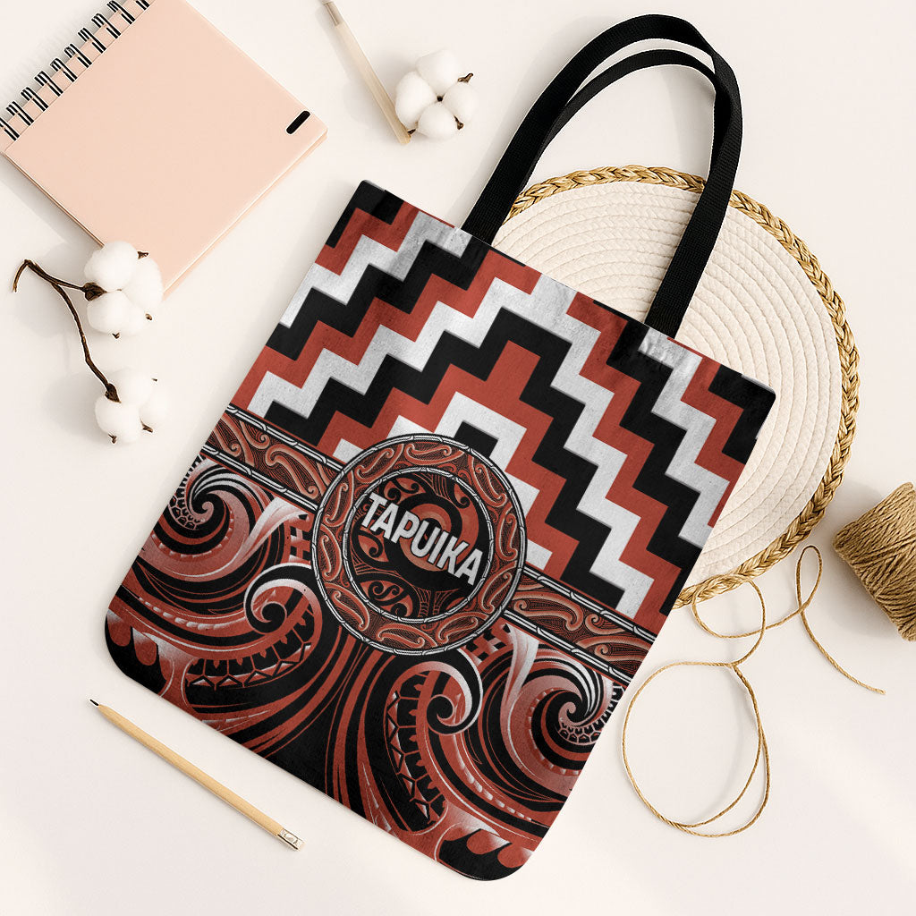 Aotearoa Tapuika Tote Bag Maori Iwi Poutama Puhoro Tattoo
