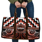 Aotearoa Tapuika Travel Bag Maori Iwi Poutama Puhoro Tattoo