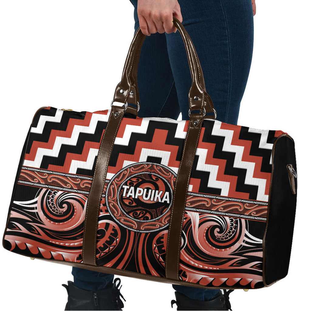 Aotearoa Tapuika Travel Bag Maori Iwi Poutama Puhoro Tattoo