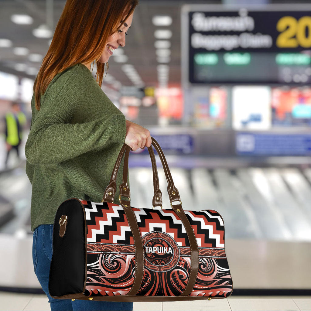 Aotearoa Tapuika Travel Bag Maori Iwi Poutama Puhoro Tattoo