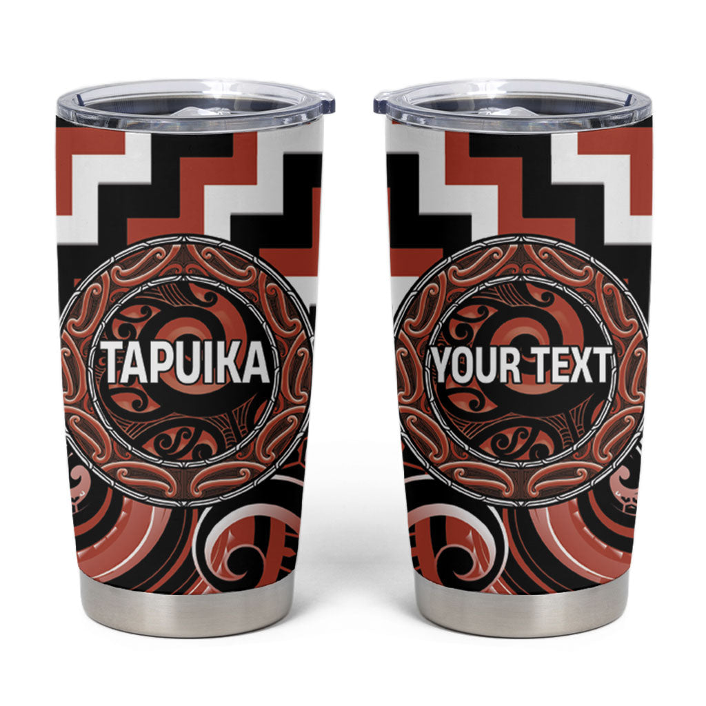 Aotearoa Tapuika Personalised Tumbler Cup Maori Iwi Poutama Puhoro Tattoo