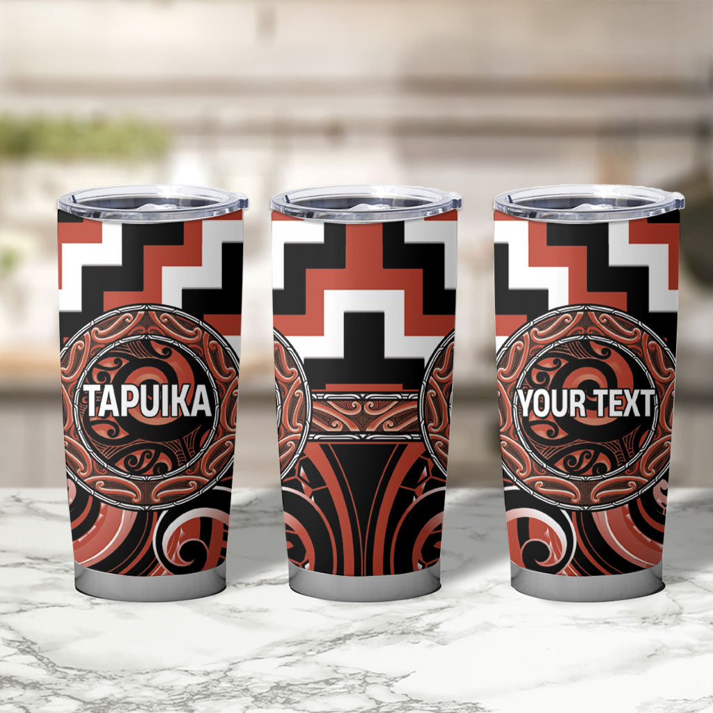 Aotearoa Tapuika Personalised Tumbler Cup Maori Iwi Poutama Puhoro Tattoo