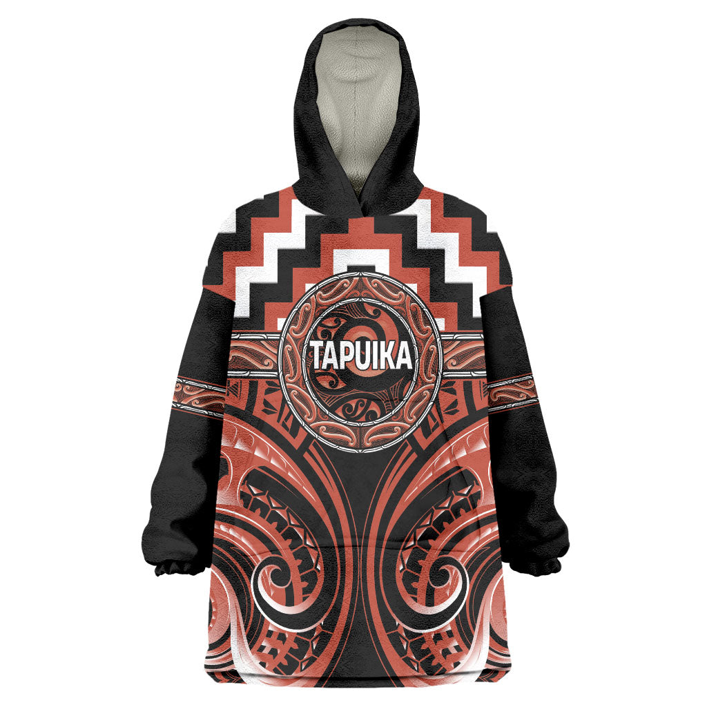 Aotearoa Tapuika Personalised Wearable Blanket Hoodie Maori Iwi Poutama Puhoro Tattoo