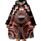 Aotearoa Tapuika Personalised Wearable Blanket Hoodie Maori Iwi Poutama Puhoro Tattoo