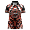 Aotearoa Tapuika Personalised Women Polo Shirt Maori Iwi Poutama Puhoro Tattoo