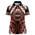 Aotearoa Tapuika Personalised Women Polo Shirt Maori Iwi Poutama Puhoro Tattoo