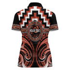 Aotearoa Tapuika Personalised Women Polo Shirt Maori Iwi Poutama Puhoro Tattoo