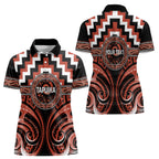 Aotearoa Tapuika Personalised Women Polo Shirt Maori Iwi Poutama Puhoro Tattoo