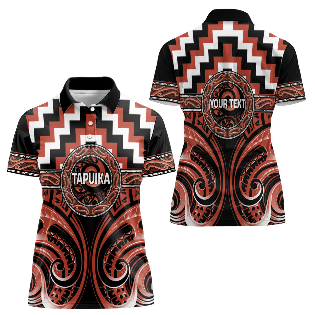 Aotearoa Tapuika Personalised Women Polo Shirt Maori Iwi Poutama Puhoro Tattoo