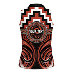 Aotearoa Tapuika Personalised Women Sleeveless Polo Shirt Maori Iwi Poutama Puhoro Tattoo