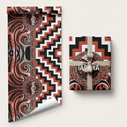 Aotearoa Tapuika Wrapping Paper Maori Iwi Poutama Puhoro Tattoo