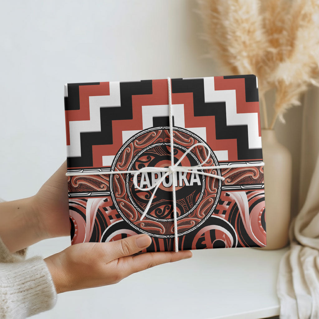 Aotearoa Tapuika Wrapping Paper Maori Iwi Poutama Puhoro Tattoo