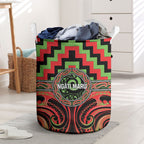 Aotearoa Ngati Maru Laundry Basket Maori Iwi Poutama Puhoro Tattoo