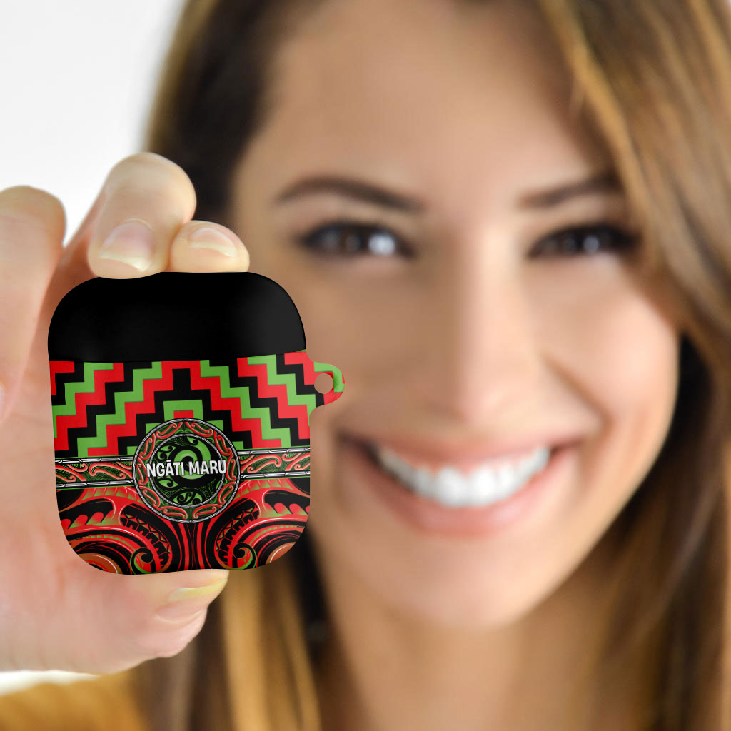 Aotearoa Ngati Maru AirPods Case Maori Iwi Poutama Puhoro Tattoo
