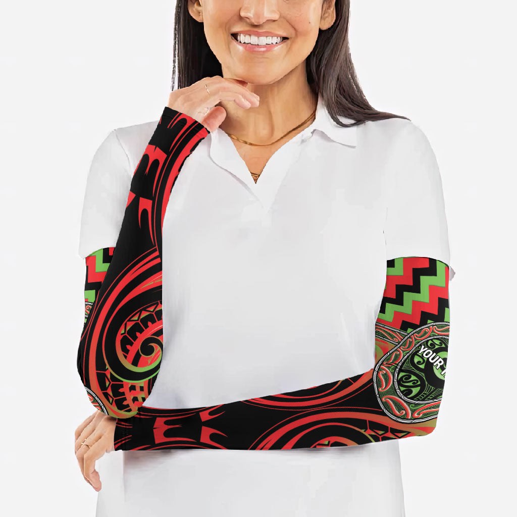 Aotearoa Ngati Maru Personalised Arm Sleeves Maori Iwi Poutama Puhoro Tattoo