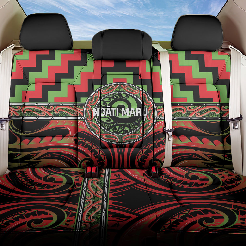 Aotearoa Ngati Maru Back Car Seat Cover Maori Iwi Poutama Puhoro Tattoo
