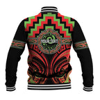 Aotearoa Ngati Maru Personalised Baseball Jacket Maori Iwi Poutama Puhoro Tattoo