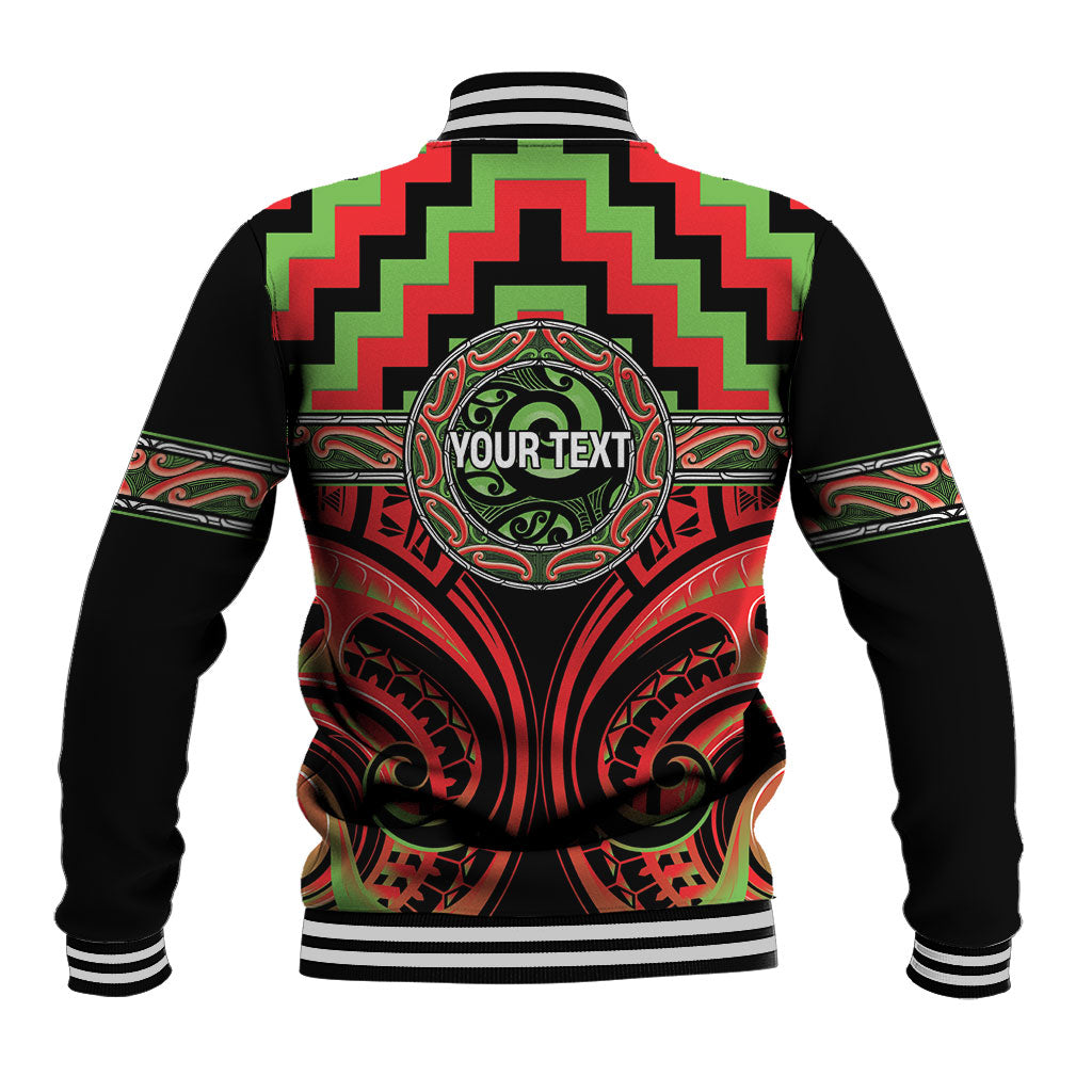 Aotearoa Ngati Maru Personalised Baseball Jacket Maori Iwi Poutama Puhoro Tattoo