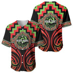Aotearoa Ngati Maru Personalised Baseball Jersey Maori Iwi Poutama Puhoro Tattoo
