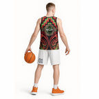 Aotearoa Ngati Maru Personalised Basketball Jersey Maori Iwi Poutama Puhoro Tattoo
