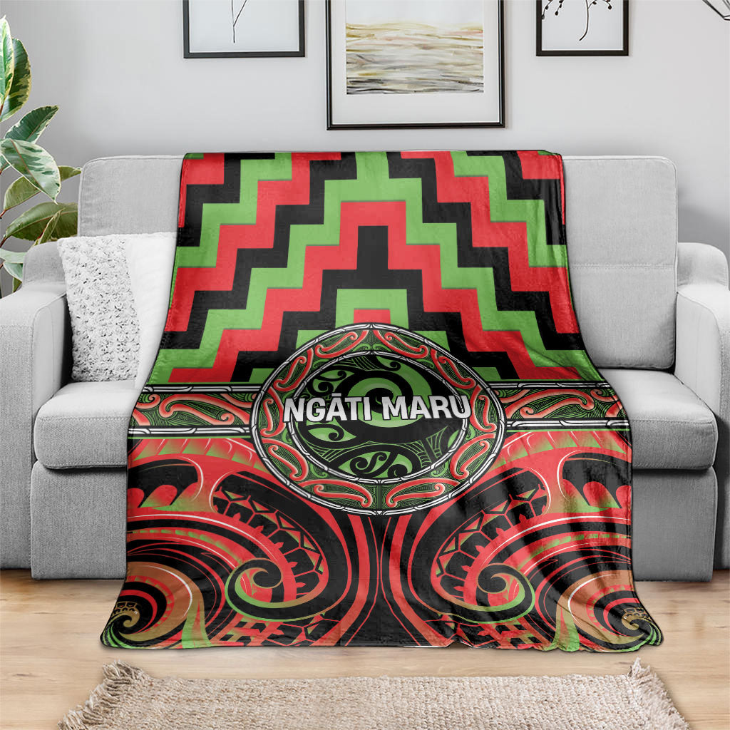 Aotearoa Ngati Maru Blanket Maori Iwi Poutama Puhoro Tattoo