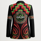 Aotearoa Ngati Maru Personalised Blazer Maori Iwi Poutama Puhoro Tattoo