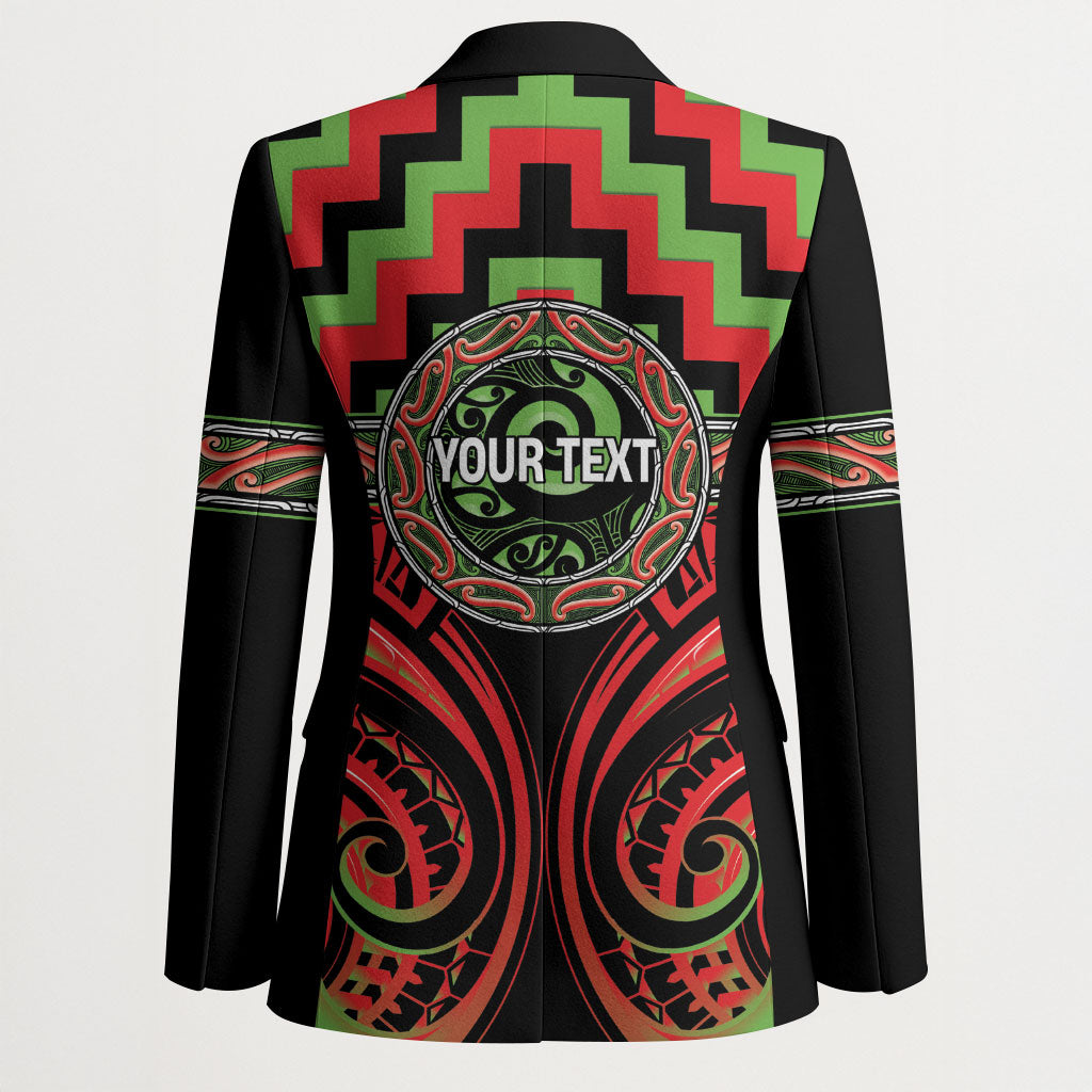 Aotearoa Ngati Maru Personalised Blazer Maori Iwi Poutama Puhoro Tattoo