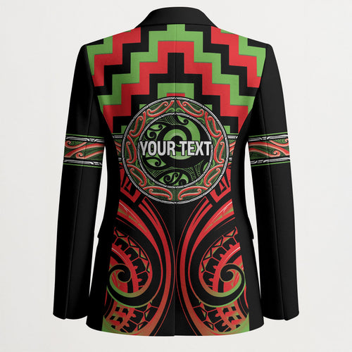 Aotearoa Ngati Maru Personalised Blazer Maori Iwi Poutama Puhoro Tattoo