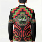 Aotearoa Ngati Maru Personalised Blazer Maori Iwi Poutama Puhoro Tattoo