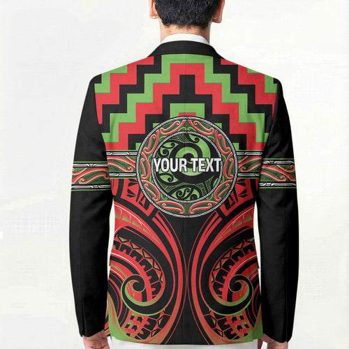 Aotearoa Ngati Maru Personalised Blazer Maori Iwi Poutama Puhoro Tattoo