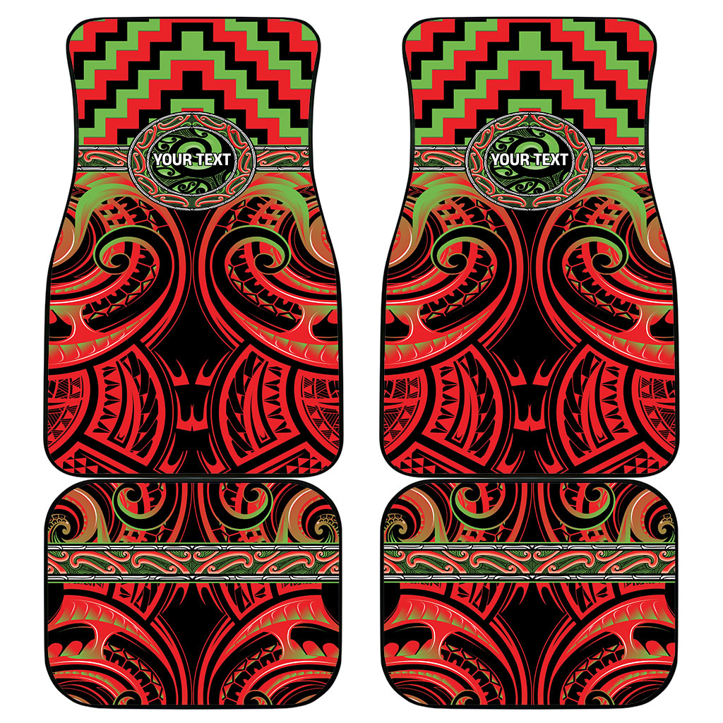 Aotearoa Ngati Maru Personalised Car Mats Maori Iwi Poutama Puhoro Tattoo