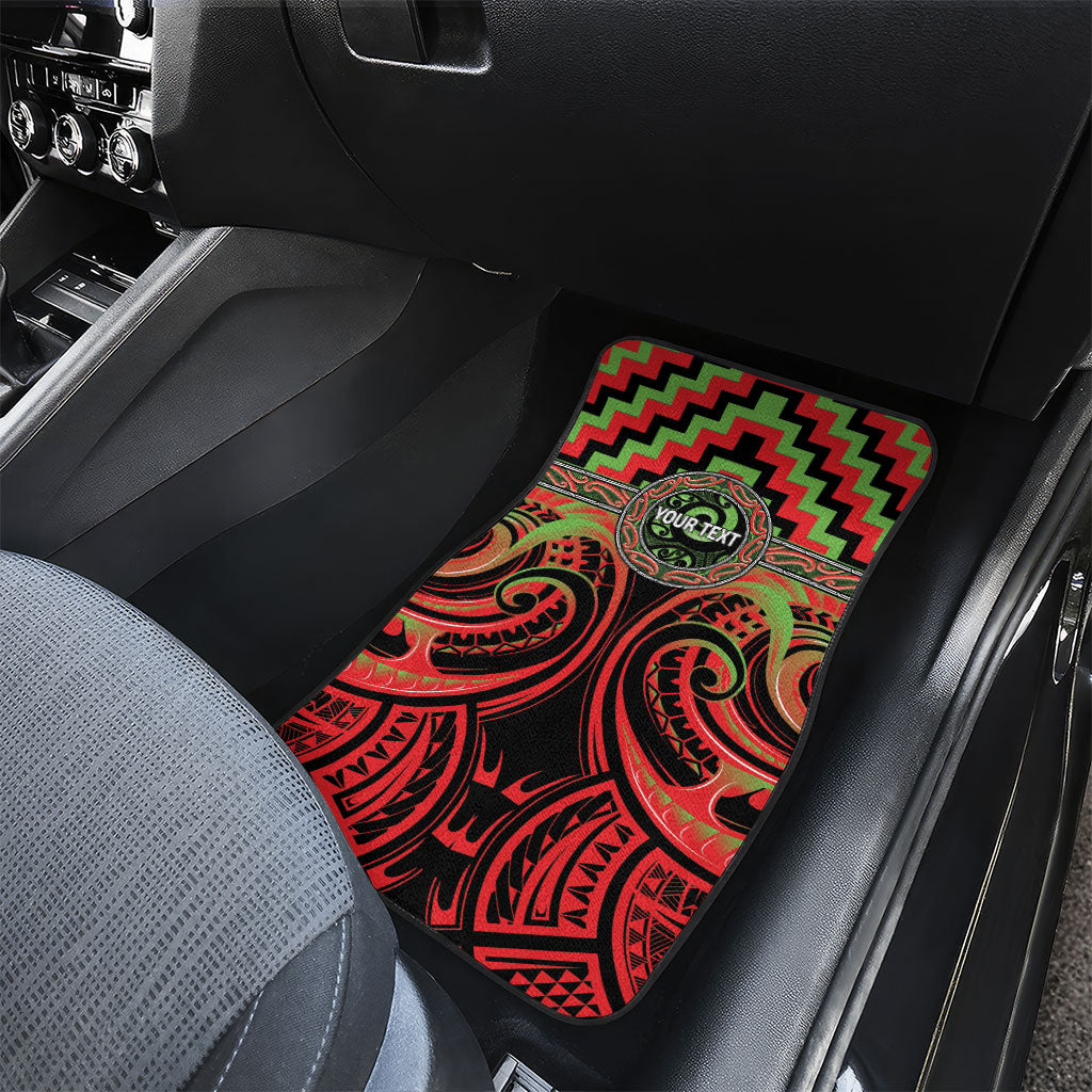 Aotearoa Ngati Maru Personalised Car Mats Maori Iwi Poutama Puhoro Tattoo