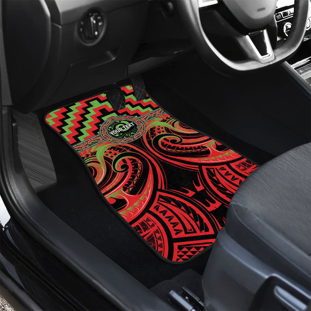 Aotearoa Ngati Maru Personalised Car Mats Maori Iwi Poutama Puhoro Tattoo