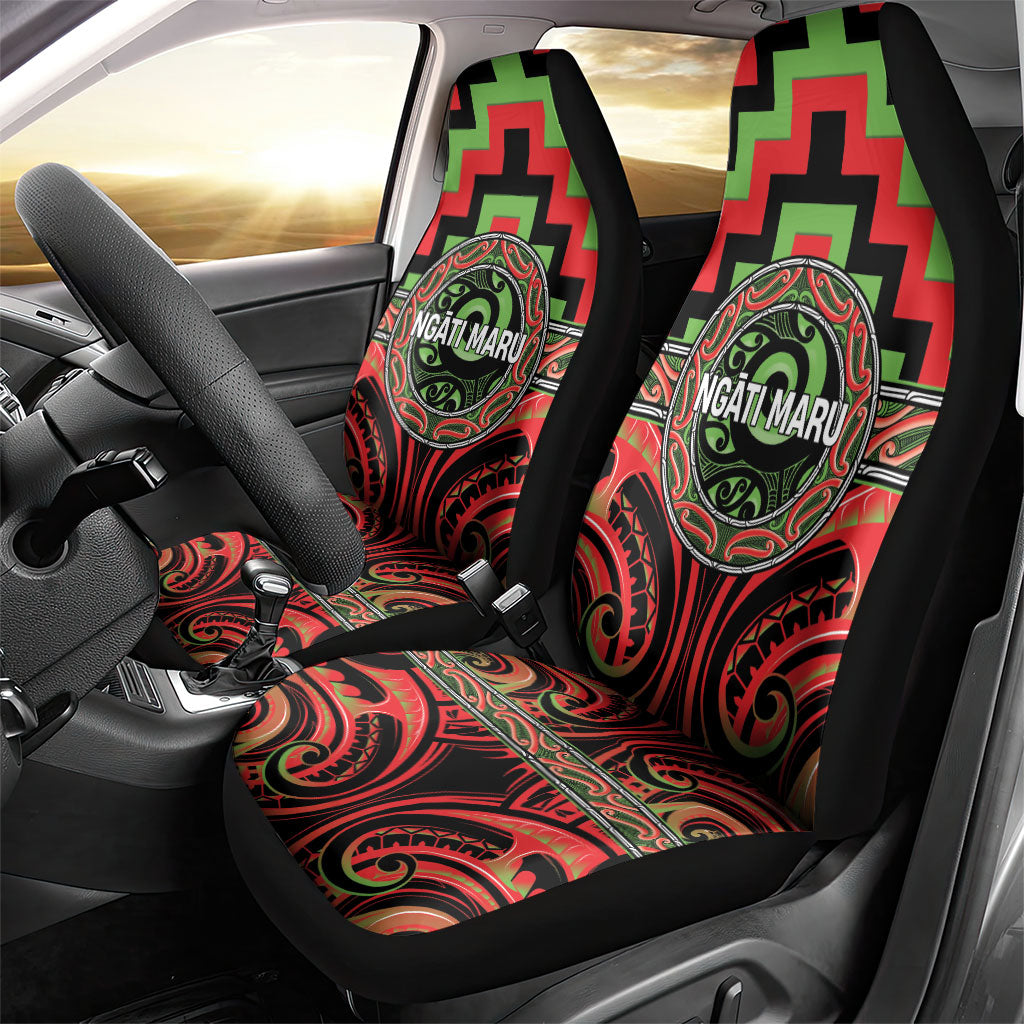 Aotearoa Ngati Maru Car Seat Cover Maori Iwi Poutama Puhoro Tattoo