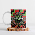 Aotearoa Ngati Maru Personalised Ceramic Mug Maori Iwi Poutama Puhoro Tattoo