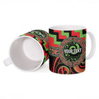 Aotearoa Ngati Maru Personalised Ceramic Mug Maori Iwi Poutama Puhoro Tattoo