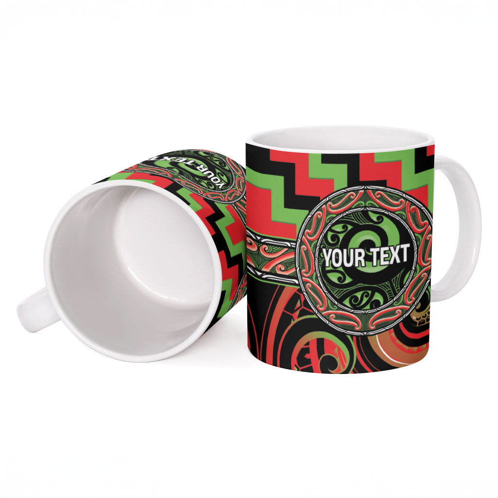 Aotearoa Ngati Maru Personalised Ceramic Mug Maori Iwi Poutama Puhoro Tattoo