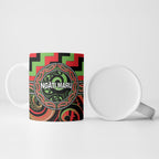 Aotearoa Ngati Maru Personalised Ceramic Mug Maori Iwi Poutama Puhoro Tattoo