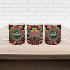 Aotearoa Ngati Maru Personalised Ceramic Mug Maori Iwi Poutama Puhoro Tattoo