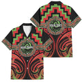 Aotearoa Ngati Maru Personalised Family Matching Mermaid Dress and Hawaiian Shirt Maori Iwi Poutama Puhoro Tattoo