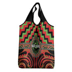 Aotearoa Ngati Maru Grocery Bag Maori Iwi Poutama Puhoro Tattoo