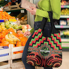 Aotearoa Ngati Maru Grocery Bag Maori Iwi Poutama Puhoro Tattoo